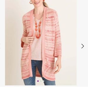 🆕️EMBROIDERED STRIPED JACQUARD CARDIGAN